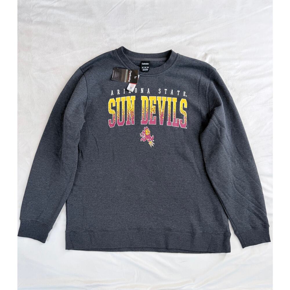 Arizona State Sun Devils Crewneck Sweatshirt 2XL Gray NCAA ASU Pullover